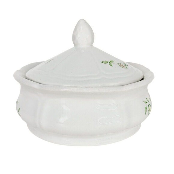 Vintage Federalist USA Ironstone Country Floral Tureen Lidded Server Dish - Picture 3 of 13